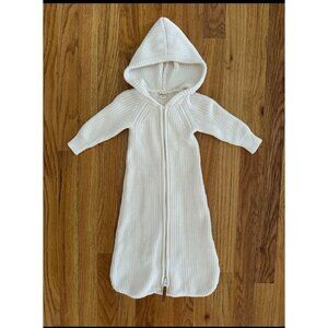 Goumi Wearable Knit Blanket Bunting White Size Newborn